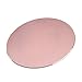 TopYart Metal Mouse Pad Circular Reversible Waterproof Aluminium Gaming Mouse Pad with Fireproof Non Slip Rubber Base Smooth Edges Frosted Surface Computer Laptop Mousepad - 220×220mm,Rose Gold