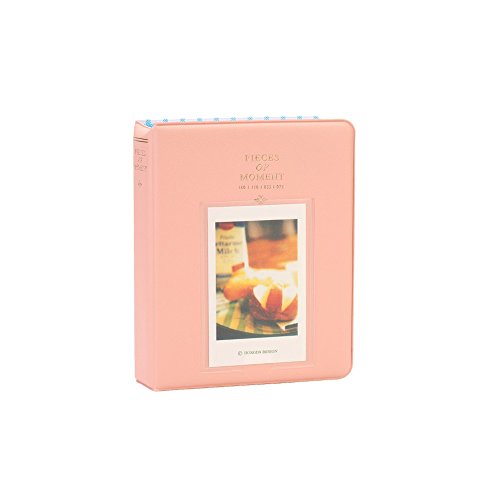 SAIKA 2x3 Inch Photo Paper Film Album Set for Fujifilm Instax Mini 9 8 8+/HP Sprocket Photo Printer/Polaroid Snap, Z2300, SocialMatic Instant Cameras & Zip Instant Printer, Pink