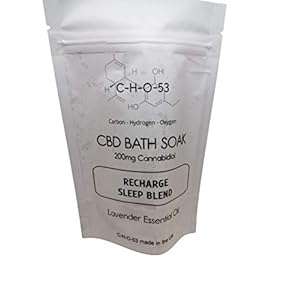 Recharge-Sleep-Blend-200mg-CBD-Bath-SOAK-Large-150g-Handmade-in-The-UK Recharge - Sleep Blend 200mg CBD Bath SOAK 150g Handmade in The UK