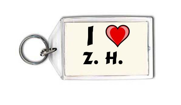 I Love Z H Keychain Initials Amazon Ca Everything Else