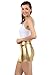 Sakkas 6924 Women's Shiny Metallic Liquid Mini Skirt - Gold - Small