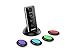 Smigic Wireless RF Item Locator/Key Finder with LED flashlight and base support. 1 RF Transmitter/Remote Control and 4 Receivers.
