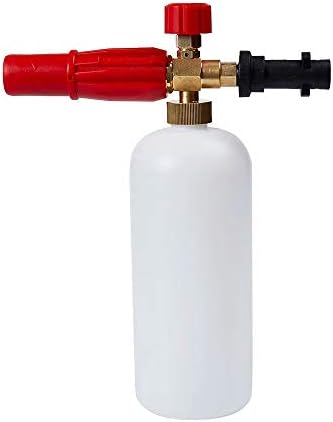 intrbleu High Pressure Foam Gun for Karcher K2 - K7 Series Foam Cannon Snow Foam Lance Car Wash Sprayer 1/4 M14 Connector with 1L Soap Container