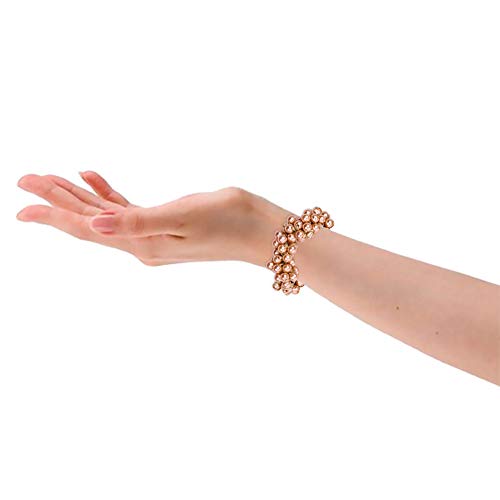 3Pcs Women Pearl Hair Ring Fashion rhinestone Hair Ties Ropes Elastic Bracelet Ponytail Holder Hair Accessories