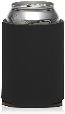 12 Black Collapsible Can Coolers For Sublimation Or Screen Printing