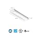 Lithonia Lighting 2 Foot LED Light Fixture, Low-Profile LED Wraparound Flush Mount Ceiling Light, 4000K Cool White, 120V, 24-Inch (FMLWL 24 840)