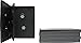 5 Slim Black Five Capacity DVD Empty Replacement Boxes with Wrap Around Sleeve #DV5R14BK (14mm) (5DVD)