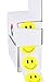 ChromaLabel Happy Face Stickers, 1000/Dispenser Box, 1 inch