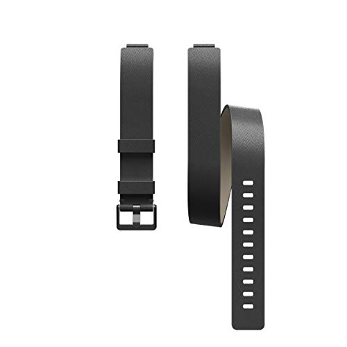 Fitbit Inspire HR & Inspire Accessory Band, Horween Leather Double Wrap, Official Fitbit Product, Black, One Size