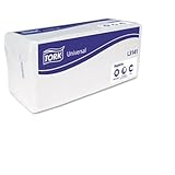 Tork L3141 Universal Luncheon Napkins, 1-Ply, 13x11 1/2, 1/4 Fold, Poly-Pack,White (Case of 6000)