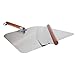 TeiKis Large 14-inch Pizza Cutter and Pizza Peel Paddle Board Set Easy Storage (14-inch x 16-inch) with Wood Handle
