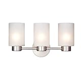 Westinghouse 6227900 Sylvestre Three-Light Interior Wall Fixture, Brushed Nickel Finish with Frosted Seeded Glass (Tools &amp; Home Improvement)