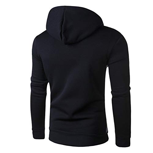 Caopixx Men's Sweatshirt Autumn Winter Reindeer Snowflakes Print Long Sleeve Hoodie Sweater Top Blouse