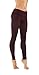 Pro Fit Women's High Waist Cotton Yoga Pants Workout Leggings (L / X-L, Burgundy-lhw010)