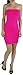 ToBeInStyle Women's Microfiber Seamless Strapless Stretchy Mini Tube Slip Dress - Pink - One Size