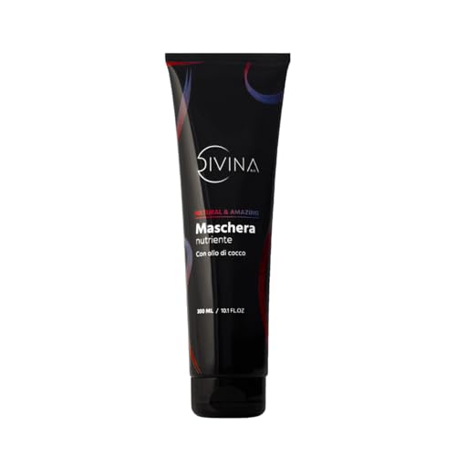 DIVINA BLK Natural & Amazing Natural & Amazing Coconut Oil Nourishing Mask for Wavy Curly Super Curly Hair (300ml)