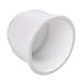 Amarine Made (Set of 5) White Recessed Drop in Plastic Cup Drink Can Holder with Drain, for Boat