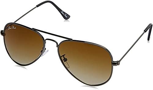 LOUIS SMIT Polarized Aviator Men's Sunglasses - (LS101 C16 55|55|Brown Gradel Color Lens)