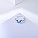 FANCIME Created Opal Butterfly Open Circle Rings 925 Sterling Silver Charming Dainty Cubic Zirconia CZ Fine Jewelry for Women Girls Size Adjustable 5,6,7,8,9