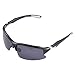Br’Guras Polarized Sports Sunglasses for Men Women Running, Baseball, Cycling, Fishing, Golf Safety Sunglasses (Black/White, Black)