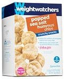 Weight Watchers Crunchy Snacks, Popped Sea Salt Hummus Chips, 5 bags per box (Pack of 4)