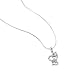 Chuvora 925 Sterling Silver Cubic Zirconia CZ Twin Heart Mom and Baby Dolphin Fish Love Pendant Necklace 18