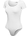 FPT Womens Basic Short Sleeve Bodysuit WHITE MEDIUM