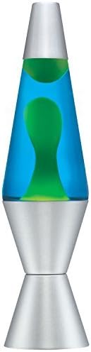 Lava Lite 2124 14.5-Inch Classic Silver-Based Lava Lamp, Yellow Wax/Blue Liquid by Lava The Original
