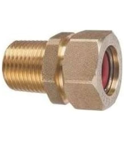 Raccordo dritto per gas Ape M 1 pollice x 32 mm ottone 3AP6010132