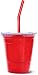 CuteSips Kids Drinking Cups Lids And Straws (By Sipoes TM ) -NEW PRODUCT - Big Red Cup In Small