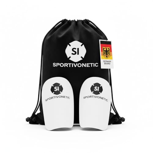 Premium Schienbeinschoner Sportivonetic ® Anpassbar Für Fußball, Erwachsene &Amp; Kinder, Damen &Amp; Herren, Fussball - Football, Shin Guards, Shin Pads, Extra Klein, Dünn, Mini Mit Beutel