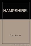 Front cover for the book Hampshire by J. Charles Cox