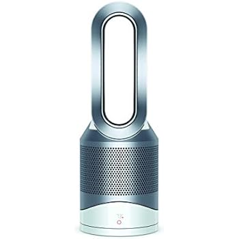 Dyson Pure Hot + Cool, HP01 HEPA Air Purifier, Space Heater & Fan, For Large Rooms, Removes Allergens, Pollutants, Dust, Mold, VOCs, White/Silver