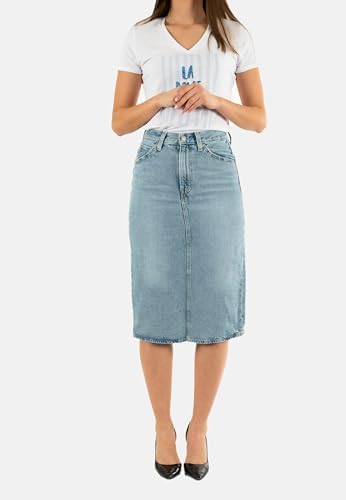 Hr Back Slit Skirt Riveting Clean Hem
