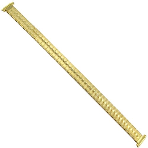 8-12mm Hirsch Twist-O-Flex Gold Tone Stainless Steel Watch Band 0351 BOGO