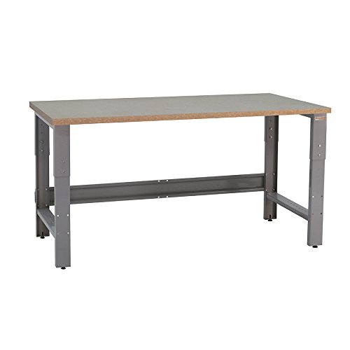 BenchPro Workbench With Particle Board Top, 1,200 lb Capacity, 30" Depth x 72" Length, 30"-36" Adjustable Height