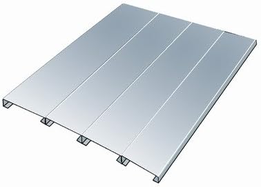 Rivetwell HEZD7224 EZ-Deck Decking, Galvanized Steel, 72" Width x 0.75" Height x 24" Depth, Knock Down