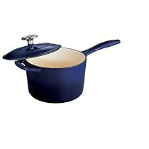 Tramontina Enameled Cast Iron Covered Sauce Pan, 2.5-Quart, Gradated Cobalt
