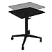 Seville Classics Airlift 25.6″ XL Sit-Stand Adjustable Student Classroom Cup Holder Mobile Desk, Blackthumb 3