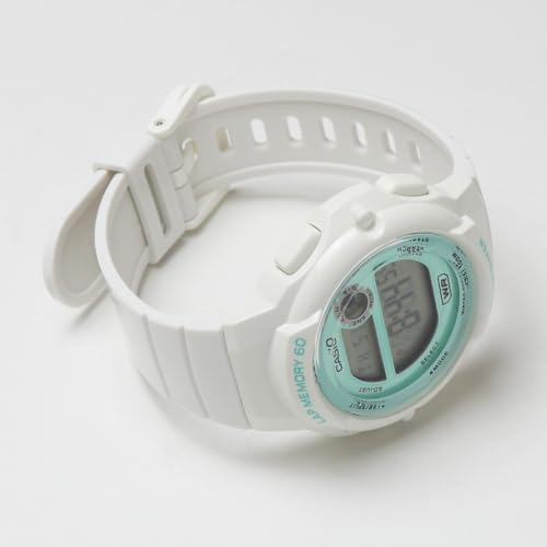 CASIO LWS-1200H Sports Gear, Cheap Casio Running, Jogging, Sports, 60 Lap Memory, Waterproof, Lightweight (White/Blue) [Parallel Import]