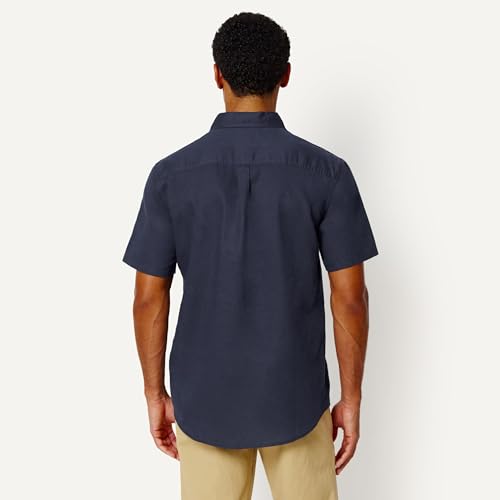 Amazon Essentials Men's Standard Fit Short Sleeve Linen Shirt