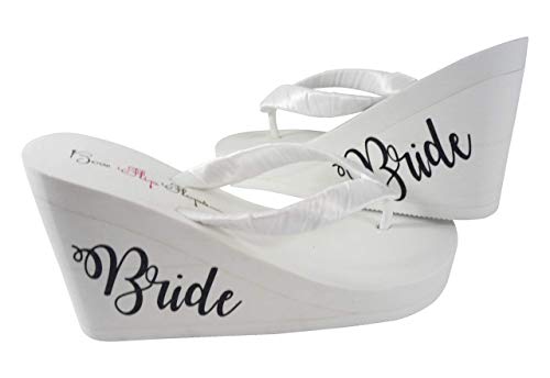 white wedge flip flops uk