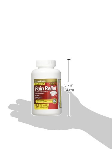 GOODSENSE EXTRA STRENGTH PAIN RELIEF, ACETAMINOPHEN CAPLETS, 500 MG, 500 COUNT
