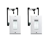 Brush Wall Plate with Single Gang Low Voltage Mounting Bracket,Yomyrayhu,Works Great with Audio/Vedio,HDMI,Home Theater(2 Pack)
