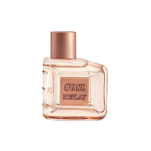 Replay - #TANK for Her Eau de Toilette donna- Profumo donna dal carattere Gioioso e Sensuale, Fragranza Floreale - Fruttata - Gourmand. Flacone da 30 Ml