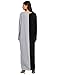 Verdusa Women's Color Block Long Sleeve Plus Size Caftan Casual Loose Maxi Dress