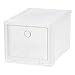 IRIS USA 589020 Pull Down Front Access Shoe Box, 4 Pack, High, Clear