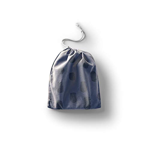 Le Jardin du Lin Bedruckte Baumwoll Taschen mit Kordelzug, Einkaufstasche, Beutel, Stoffsack, Stofftasche, Gemüsesack, Wiederverwendbare, Umweltfreundlich, Mehrzweck, Faltbar, Größe: 40x50 Cm