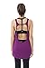Queenie Ke Women's Yoga shirts Sports Tops Super Soft Knit Cowl Back Tank Size L Color Dark Magenta