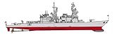 Cyber Hobby Models U.S.S. Ingersoll (DD 990) vs. Delta III SSBN Model Building Kit, Scale 1/700